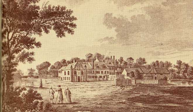 Bishop's Palace, Bromley in 17th century