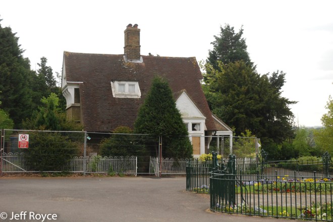 Martin's Hill Lodge as it is now fenced off
