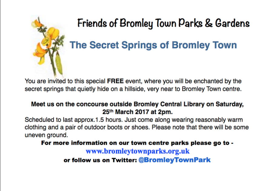 Secret Springs Walk 2017 leaflet