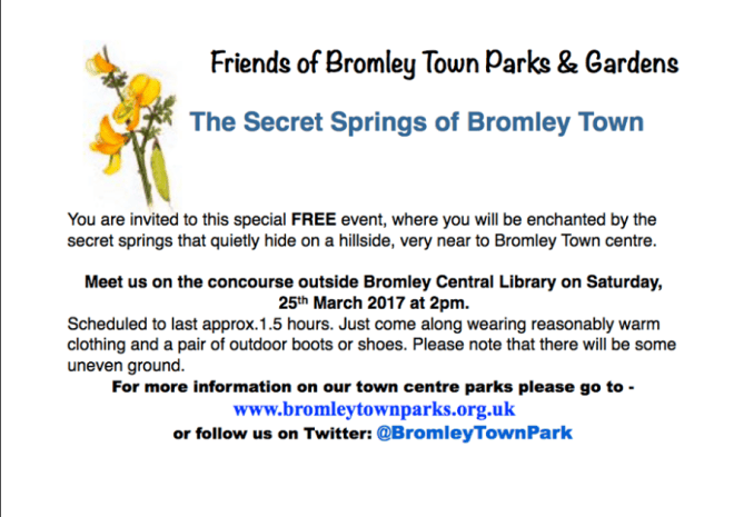 Secret Springs Walk 2017 leaflet